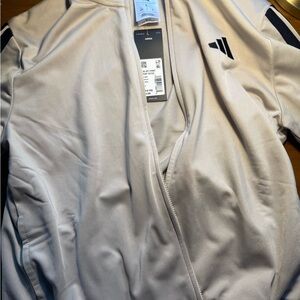 Adidas Men's Cream Bomber Jacket